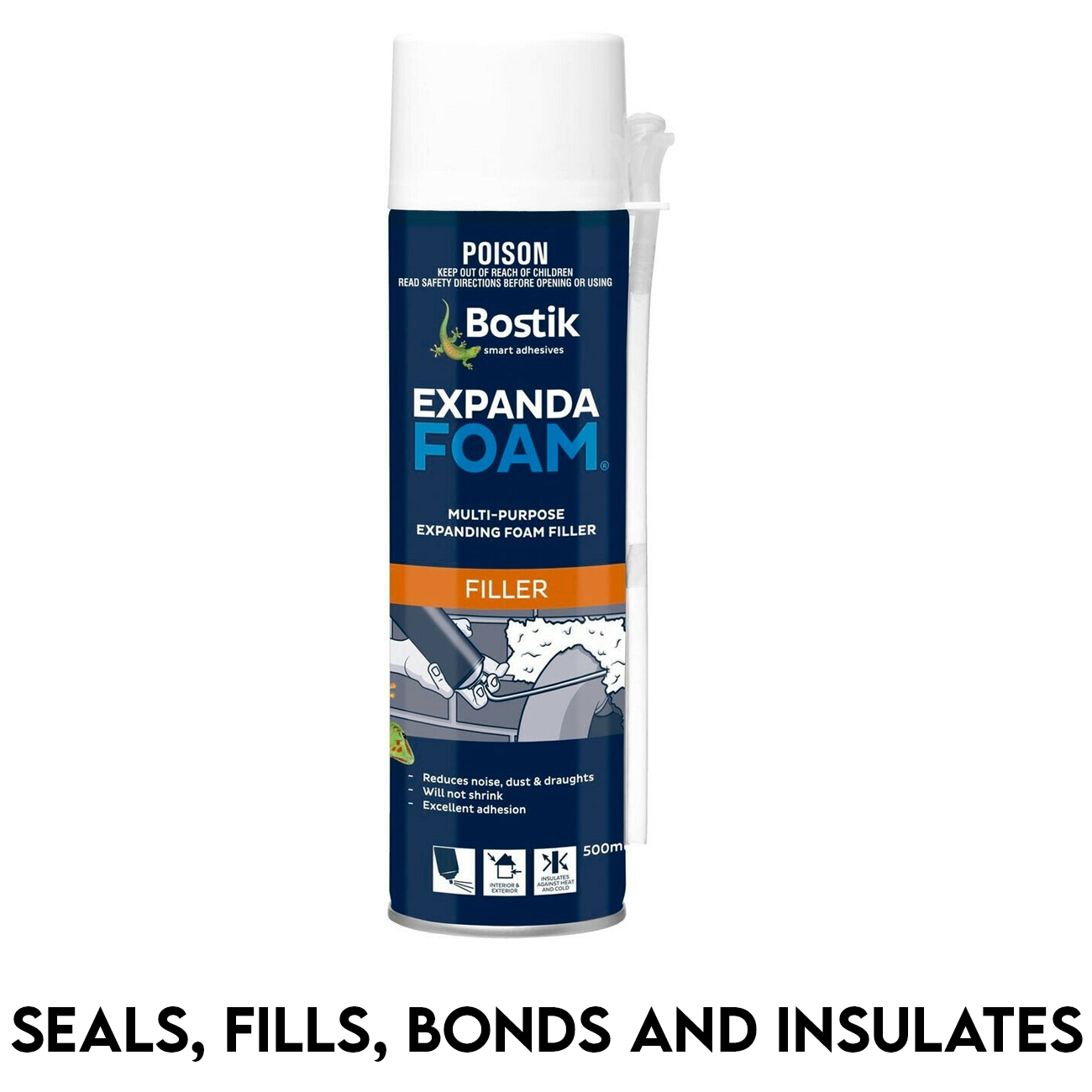 Bostik Expanda Foam 500ml Expanding Foam Multi Purpose Filler Adhesive Seals