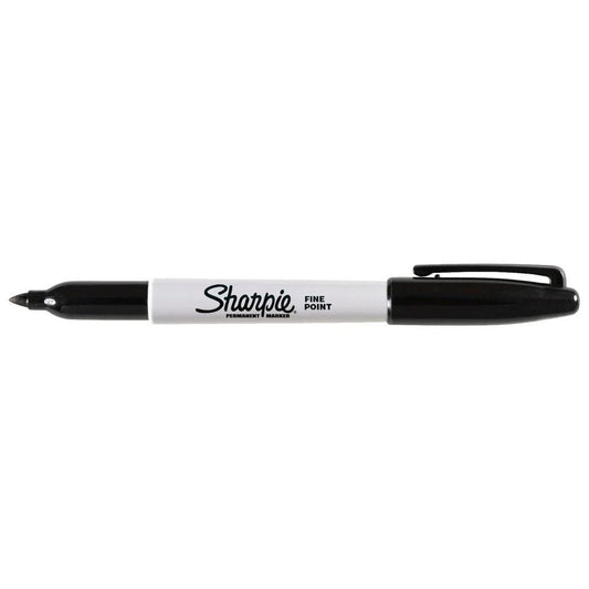 24 Sharpie Markers Fine Point Permanent Marker Black Sharpies Pen Writing