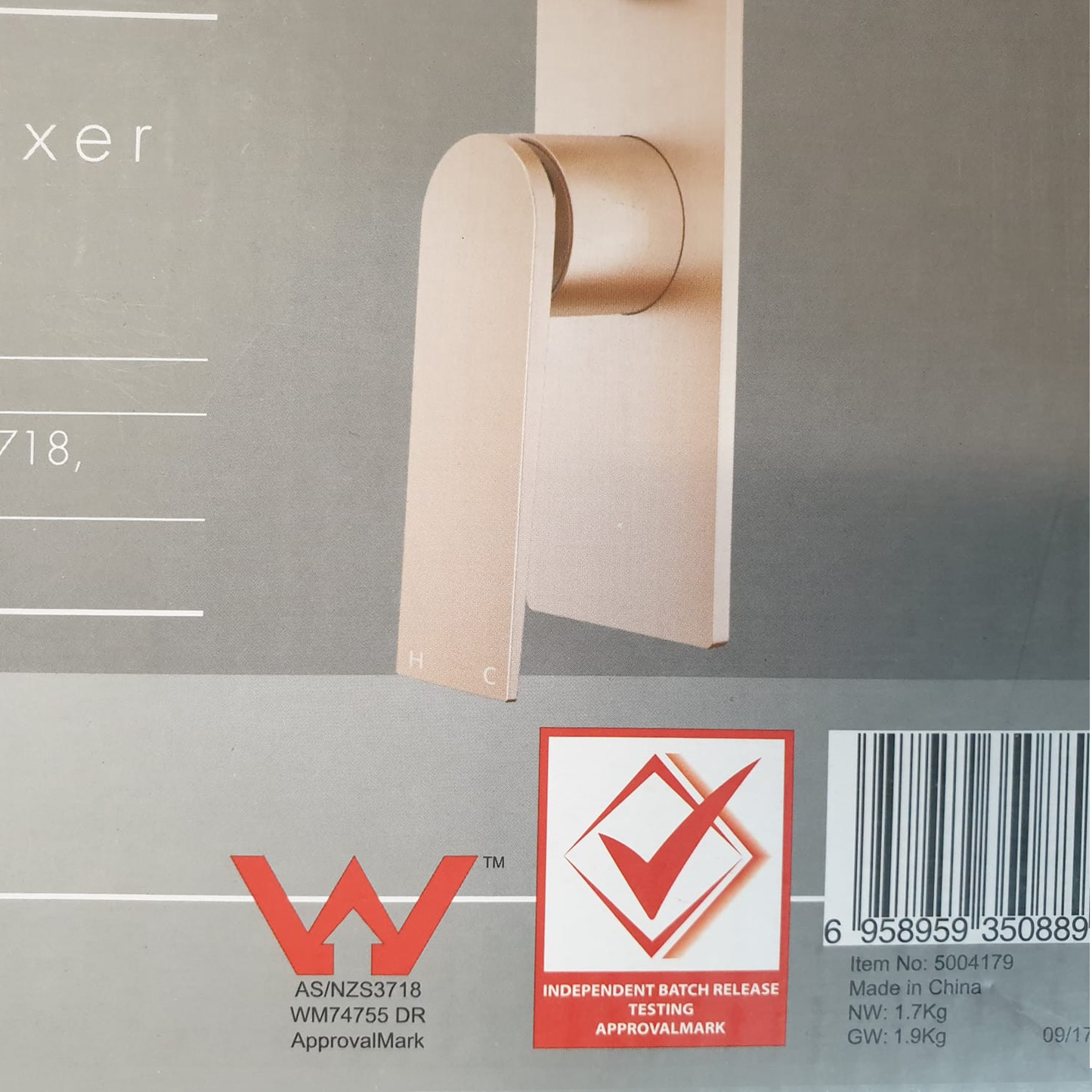 Mondella Signature Diverter Shower BathroomWall Mixer Tapware Brushed Rose Gold