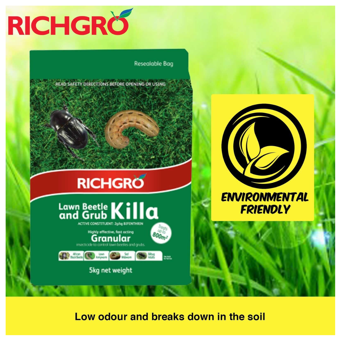 Richgro 5KG Lawn Beetle and Grub Killa Granular Insecticide Insect Pest Control