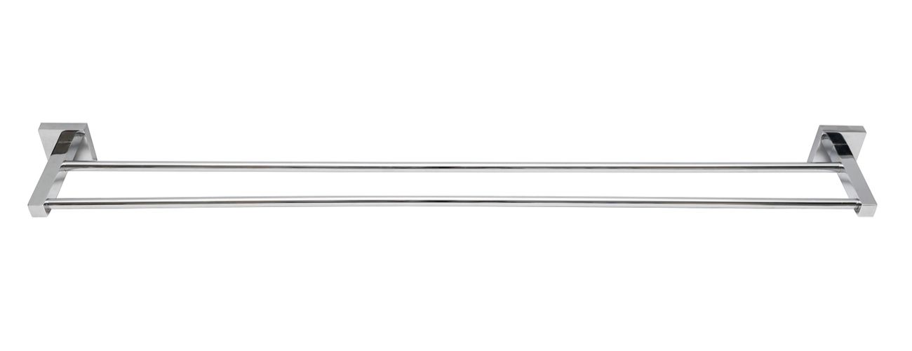 Estilo Lille Double Towel Rail 900mm Rack Holder Bathroom Wall Mounted Chrome