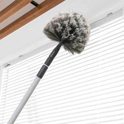All Set Morgan Extendable Telescopic Dome Cobweb Brush Extension Broom Cleaner