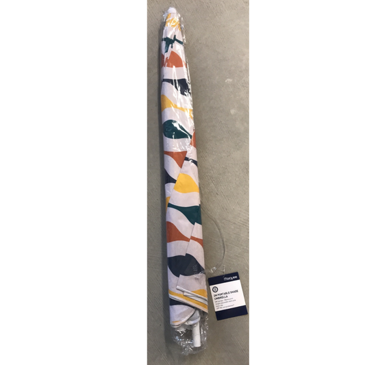 Marquee 2m Beach Umbrella Portable Canopy Sun Protection Shade Wave Pattern