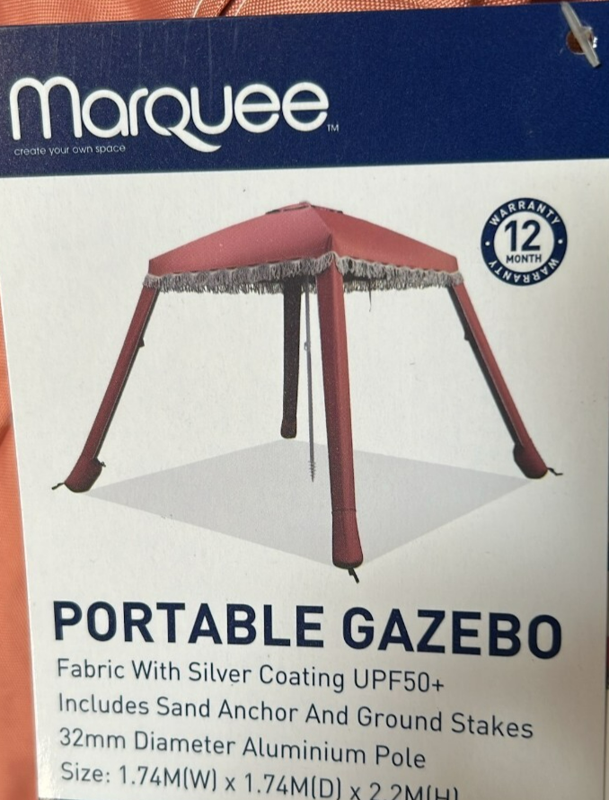 Marquee Folding Gazebo Tent Portable Hub Outdoor Event Sun Shade Egret 32mm