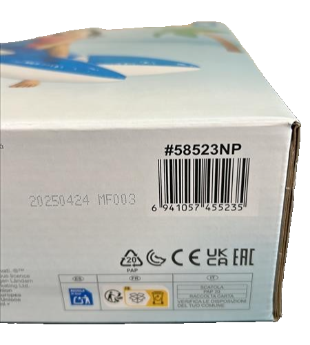 Intex Lil Whale Inflatable Kids Ride On Swimming Pool Water Float Raft Toy