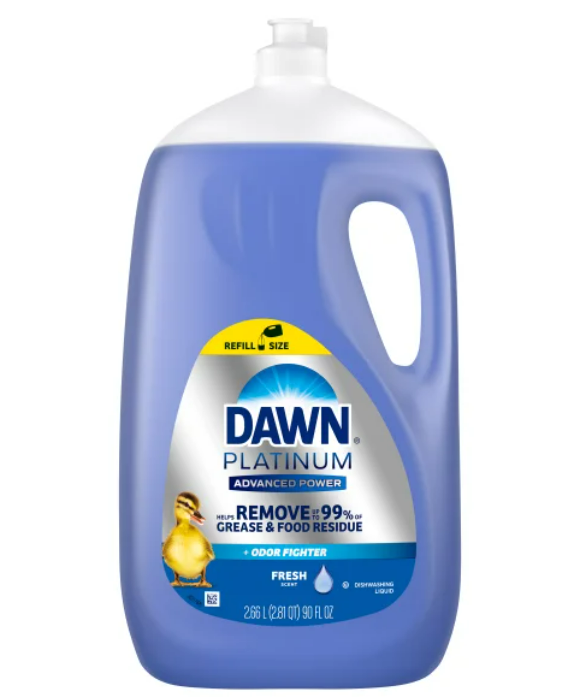 Dawn Platinum Dishwashing Liquid Advanced Power Dish Soap Kitchen 2.66L