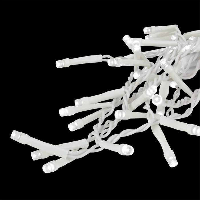 Lytworx 1200 White LED Solar Icicle Lights String Light Xmas Decoration 23.9m