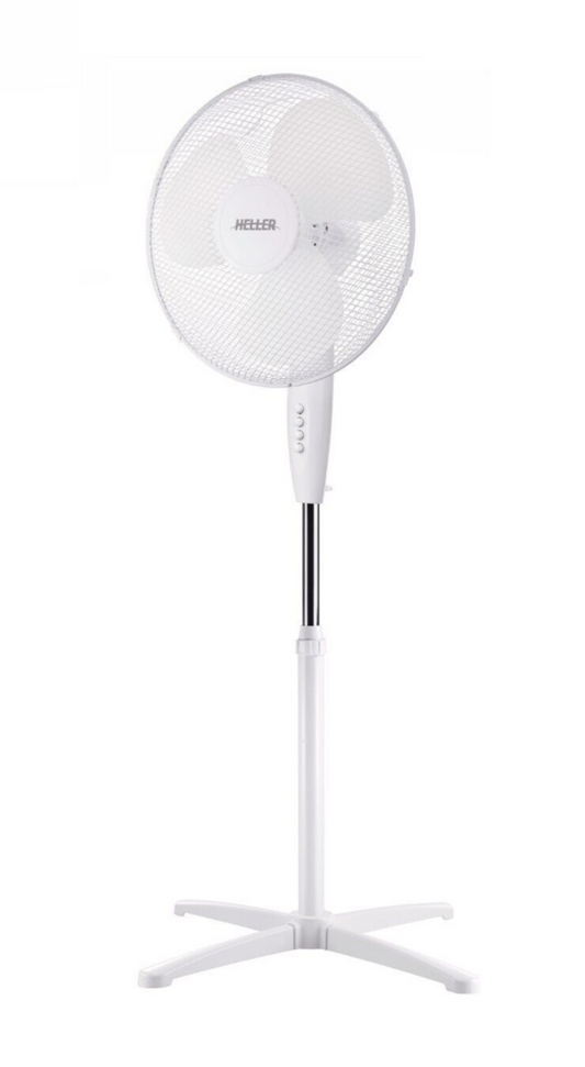 Heller Pedestal Fan 40cm Oscillating Portable Adjustable Tilt Head 3 Speed