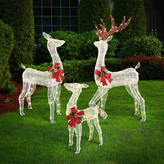 Lytworx Connectable Reindeer Family Warm White 230 Led's Light Christmas Decor