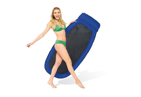 Intex Mesh Mats Inflatable Pool Lounge Mattress Float Raft with Head Rest Adult
