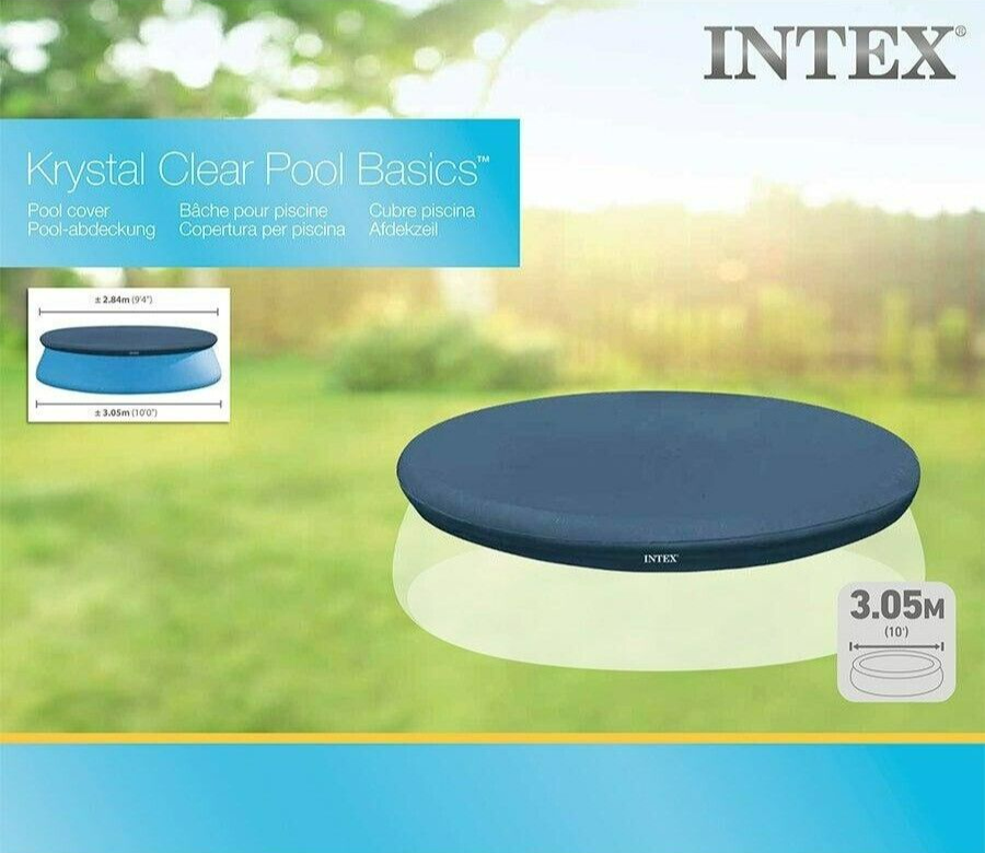 Intex Pool Cover Easy Set 10ft Blanket Above Ground Swimming Pool 3.05M X 30CM