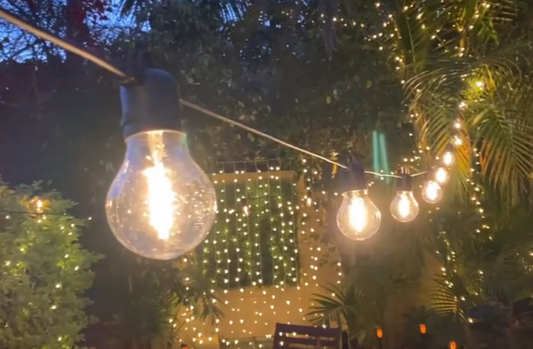 Lytworx Connectable Double Filament 10 LED Bulbs Warm White Xmas Party Lights