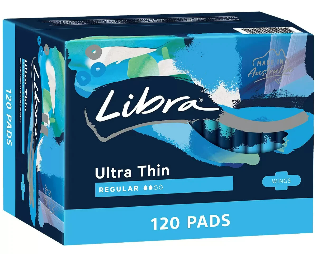 Libra Ultrathin Regular Pads With Wings Disposable Sanitary Pad 120 Pack