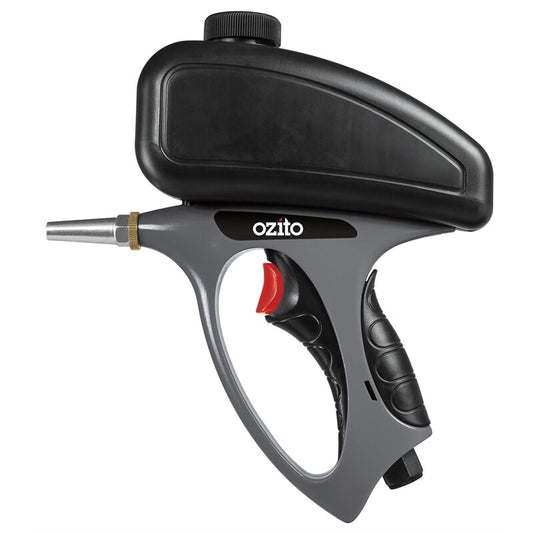 Ozito Air Sand Blasting Gun 500ml Chipped Paint Rust Removal Blaster Lightweight