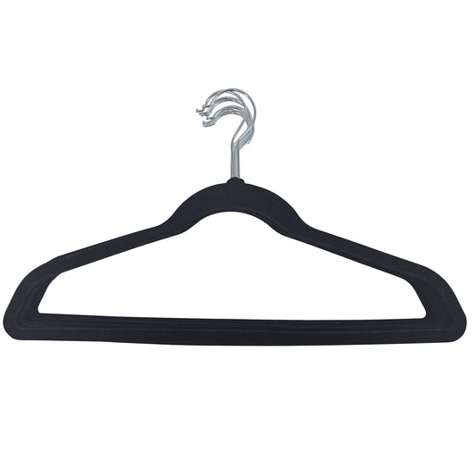 Sunfresh Velvet Clothes Hangers Non Slip Swivel Hook Space Saver Bulk 10 Pack