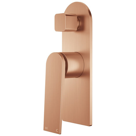 Mondella Signature Diverter Shower BathroomWall Mixer Tapware Brushed Rose Gold