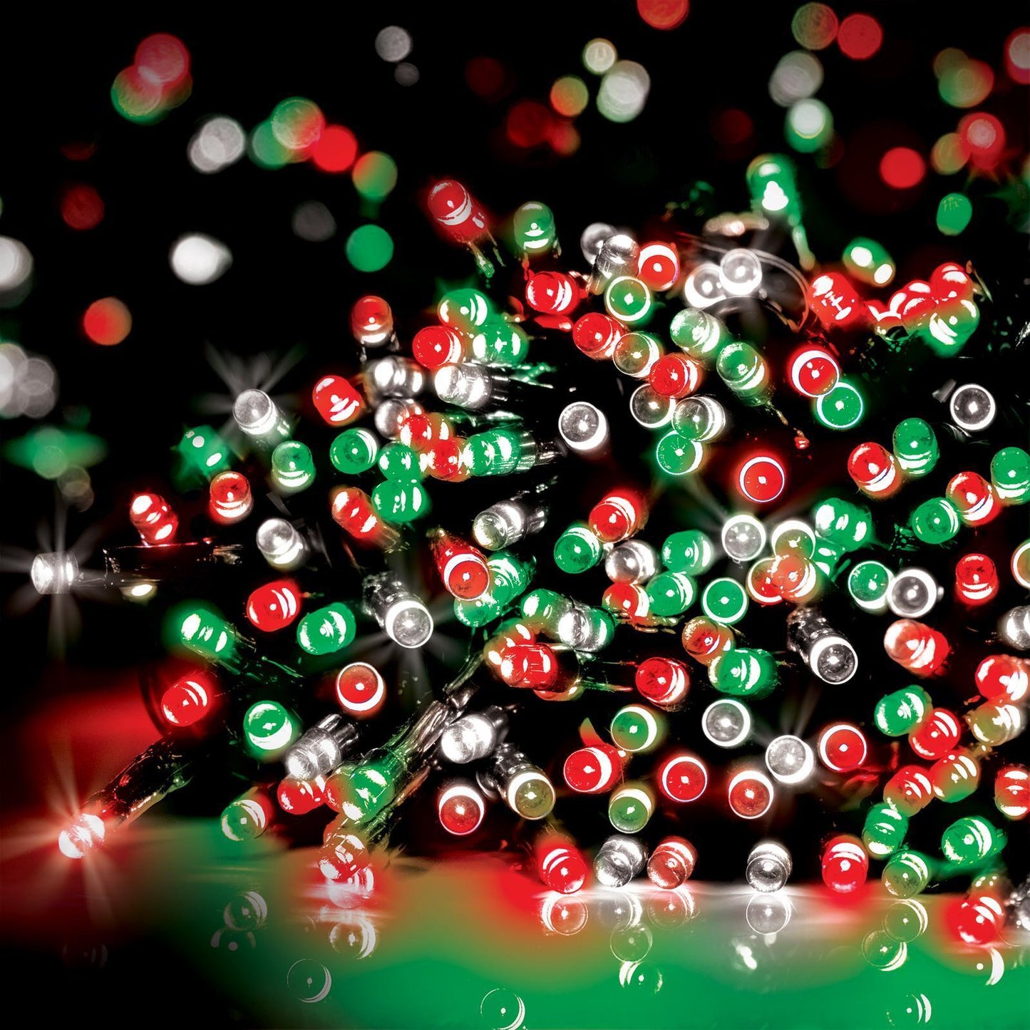 Lytworx 350 LED Red Green White Fairy String Lights Solar Christmas Decoration