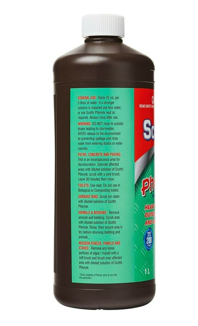 Pascoes 1L Scotts Phenyle Deodoriser Disinfectant Liquid Outdoor Cleaner