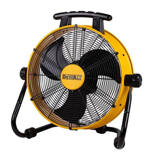 Dewalt Drum Fan Jobsite 3-Speed Adjustable Tilt Angle Workshop with Handle