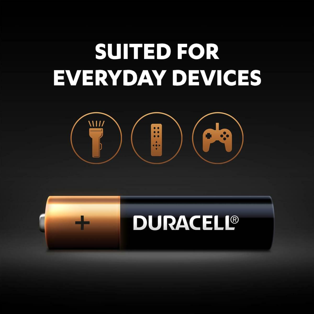 Duracell AAA Batteries 20-Pack Coppertop Battery Alkaline Long Lasting Geniune.