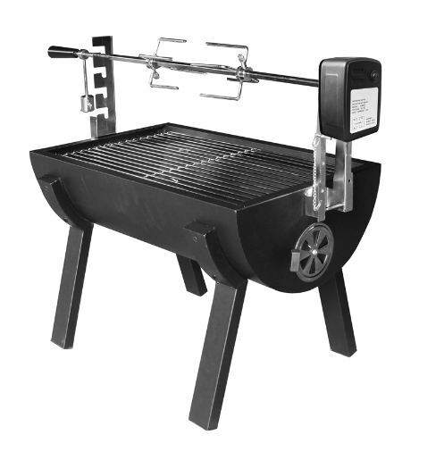 Jumbuck Novo Charcoal Spit Roaster BBQ Rotisserie Smoker Grill Electric