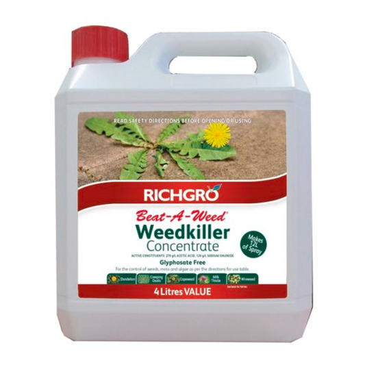 Richgro 4L Beat-A-Weed Concentrate Refill Liquid Weed Killer Plants Garden