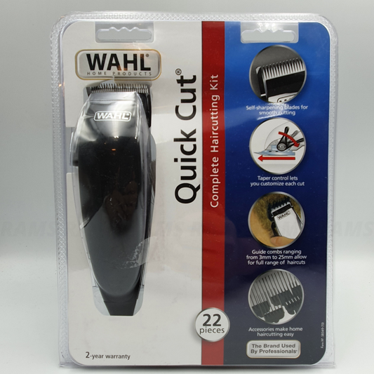 Wahl Quick Cut Complete Haircutting Kit Hair Clipper Mens Cutting Grooming 22pc
