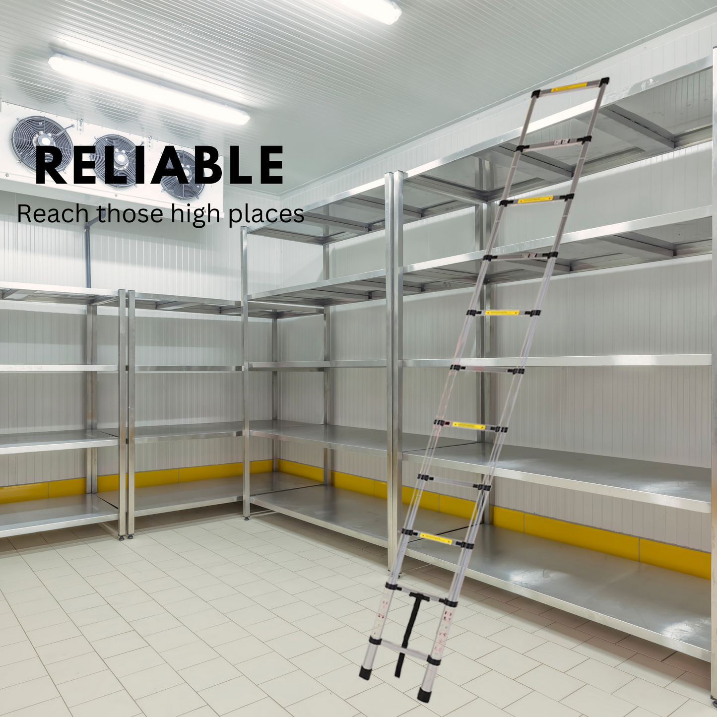 Katashi Telescopic Ladder 3.2M Step Aluminium Extension Portable