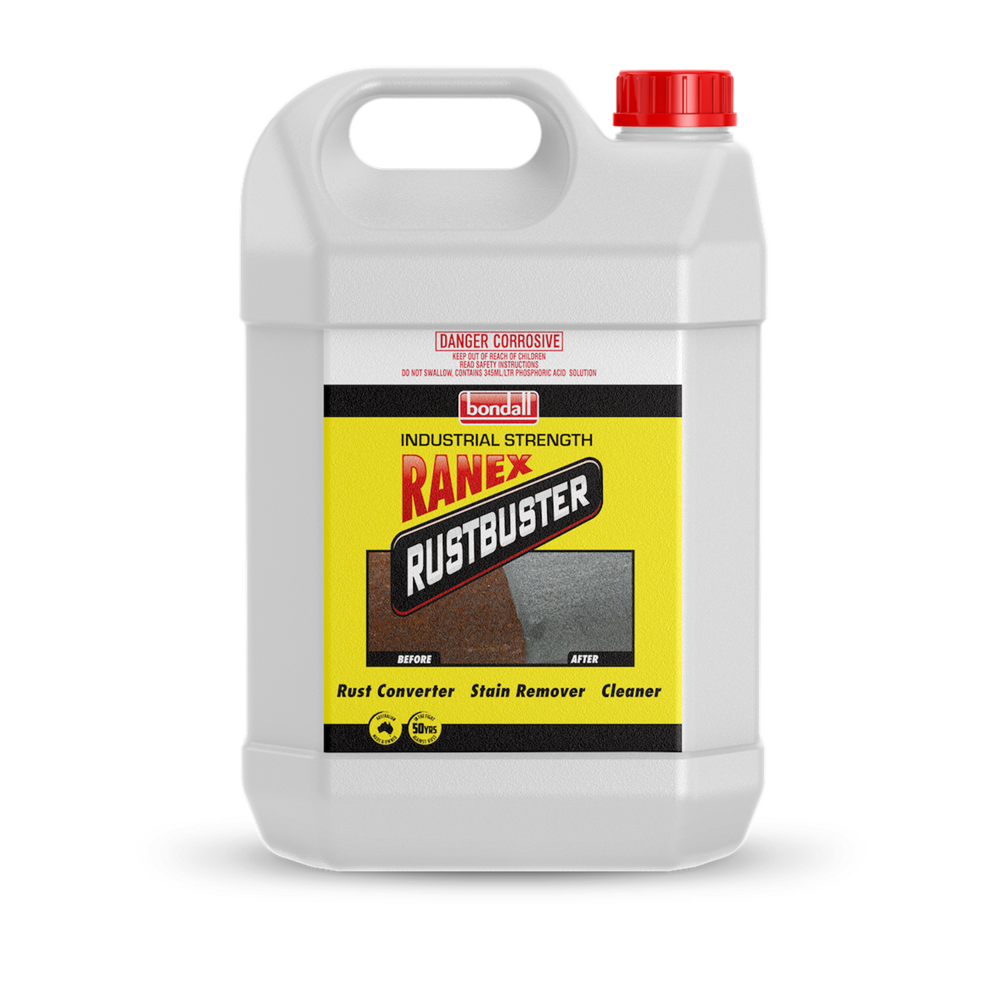 Bondall Ranex Rustbuster 4L Stain Remover Industrial Strength Rust Converter