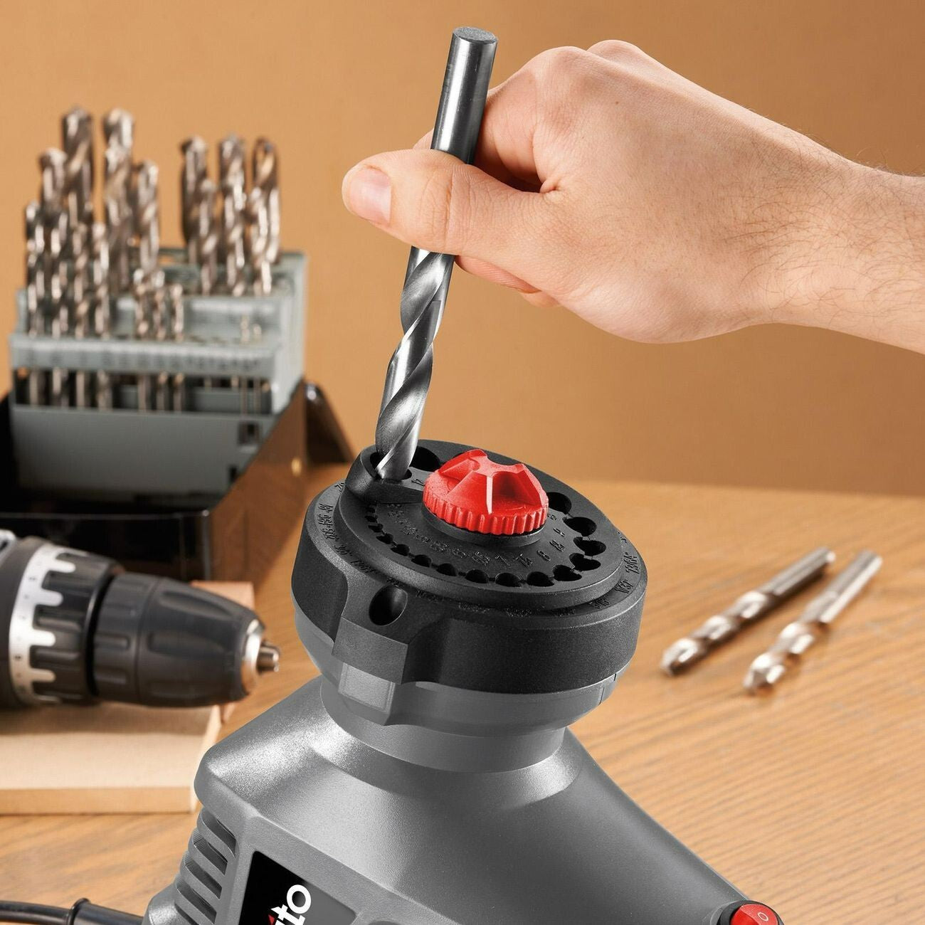 Ozito 95W Drill Bit Sharpener Adjustable Sharpening Timber Steel Bits