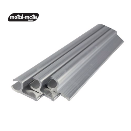 Metal Mate 27.95 x 12.7 x 1.7mm 1m Aluminium Section Sail Track Silver Alloy
