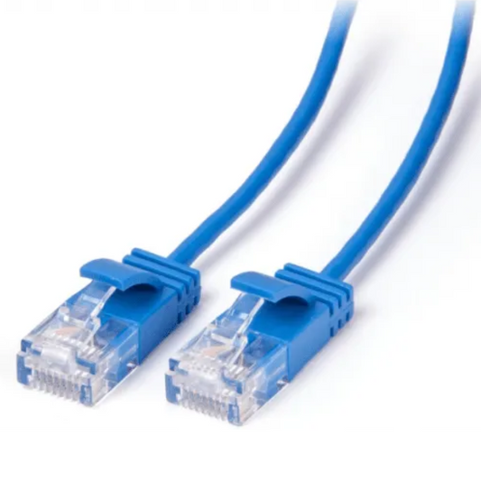 Laser Ultra Slim Cat6 Network Cable 1M NBN Modem LAN Router Connector Blue