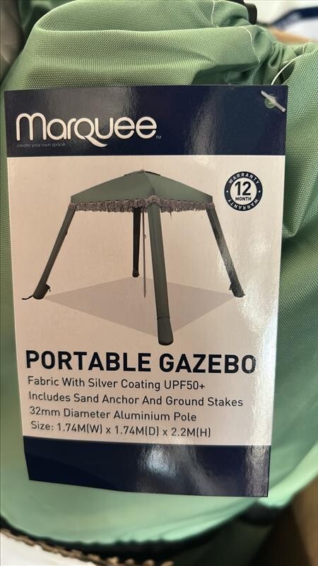 Marquee Folding Gazebo Tent Portable Hub Outdoor Event Sun Shade Green 32mm