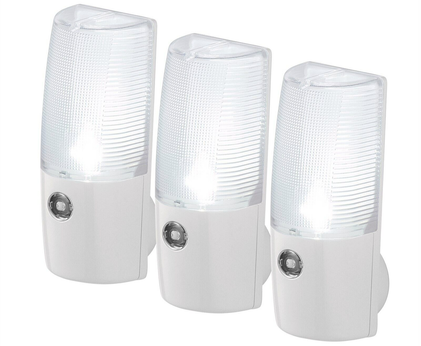 3 Pack Arlec LED Automatic Dusk To Dawn Nightlight Sensor Plug In Night Light