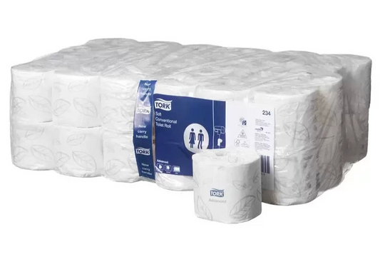 Tork Bath Tissue Roll Soft 2 Ply Toilet Paper Bulk White Paper Tissues 48 Rolls