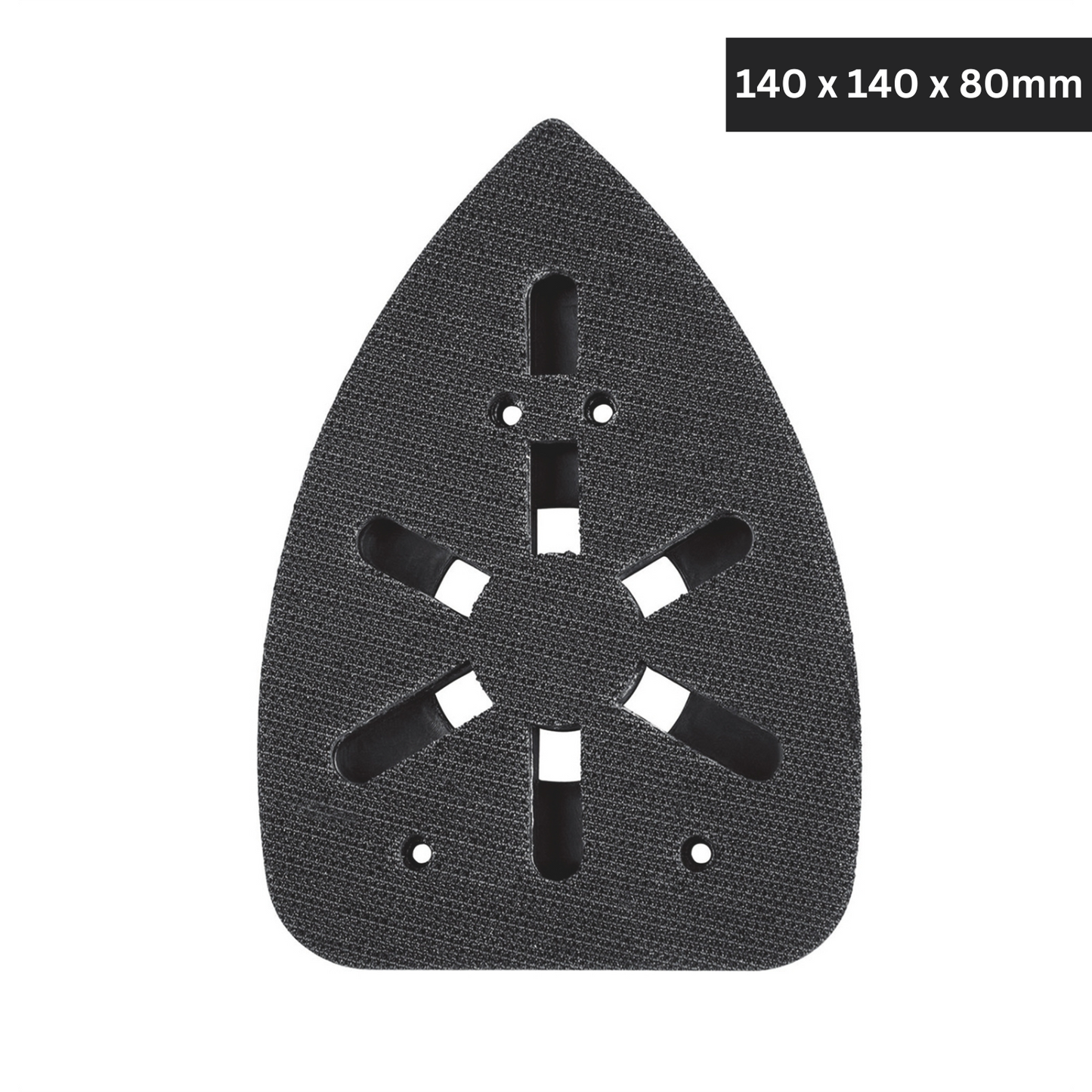 Ozito Sanding Base Replacement Backing Pad for Detail Sander 140mm Black