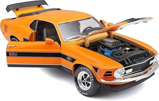 Maisto 1:18 Diecast Cars 1970 Ford Mustang Mach 1 Die Cast Vehicle Toy Display