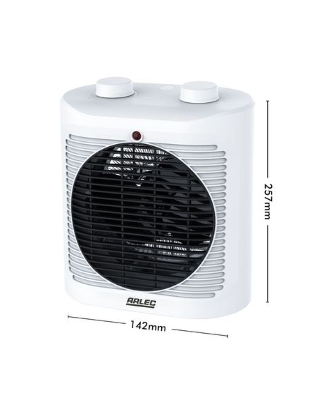 Arlec Electric Fan Heater with Adjustable Thermostat Portable 2400W
