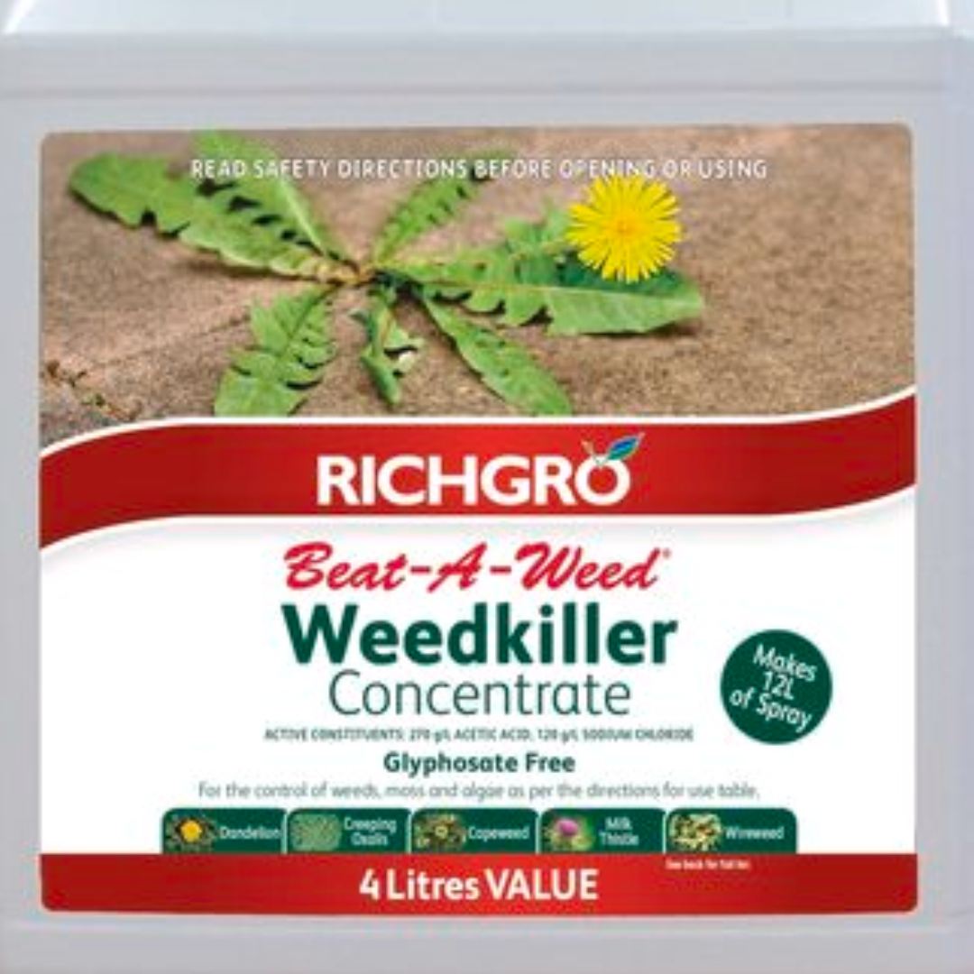 Richgro 4L Beat-A-Weed Concentrate Refill Liquid Weed Killer Plants Garden