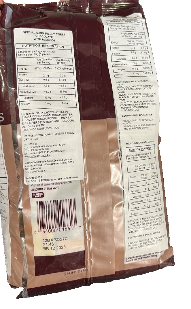 Hershey's Nuggets Assortment Milk Chocolate Creamy Candy Party 1.47kg 145pcs