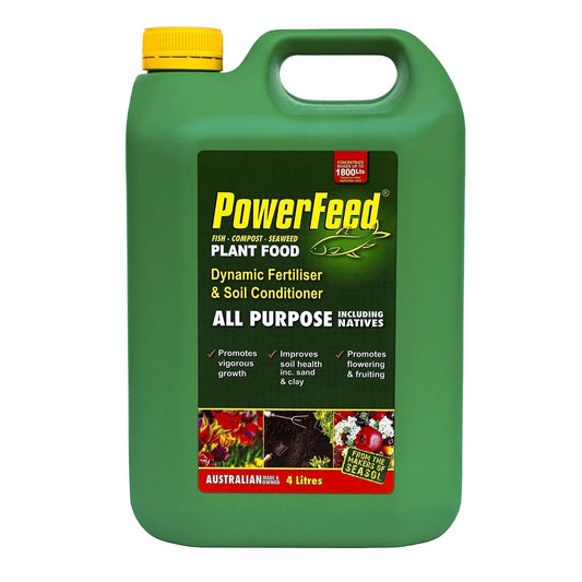 PowerFeed 4L Concentrate Plant Food Fruit Flowering Soil Conditioner Fertiliser