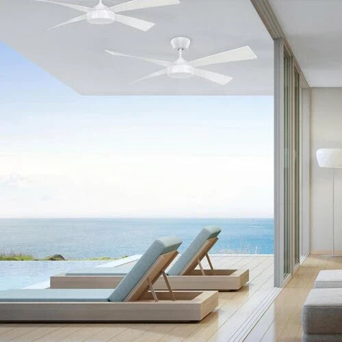 Brilliant Ceiling Fan 122cm 4 Blades White Fairwind 3 Speed Settings 65W
