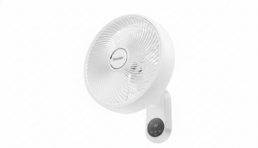 Goldair 40cm Wall Fan with Remote Control WiFi Smart Home Timer 3 Speed White