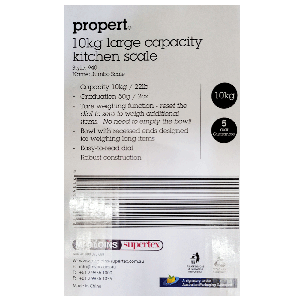 Propert Mechanical Kitchen Scale Food Fruit Meat Weight Large Capacity 10kg
