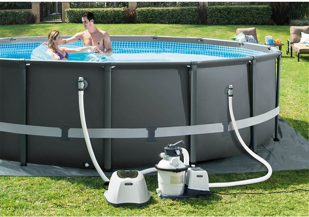 Intex Krystal Clear Saltwater Chlorinator System QS500 Above Swimming Pool 230V
