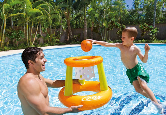 Intex Floating Basketball Hoop Inflatable Outdoor Pool Game Kids Play Summer Toy
