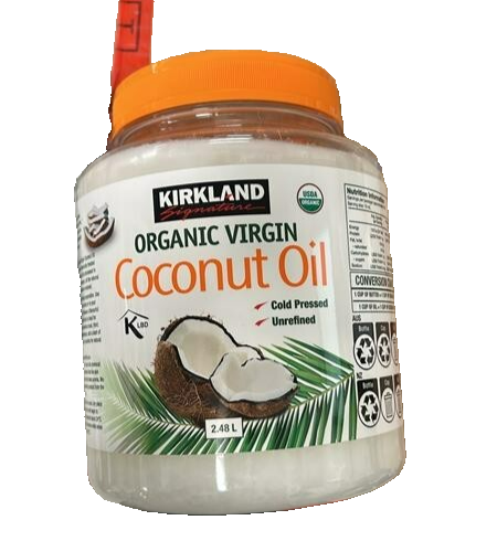 Kirkland Signature Organic Coconut Oil Virgin Cold Pressed Unrefined USDA 2.48L