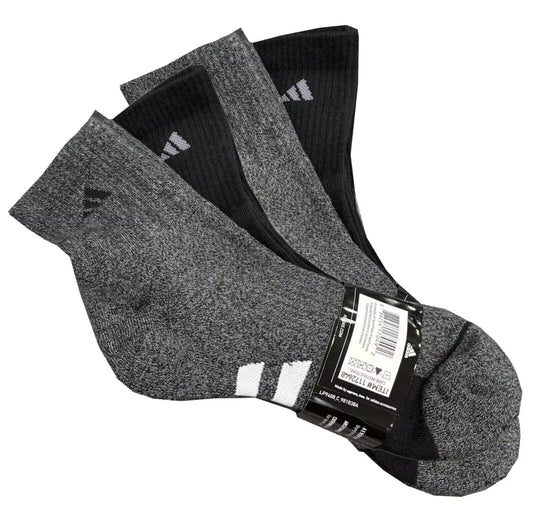 4 Pairs Adidas Men's Performance High Quarter Socks Assorted Color Size 6-12