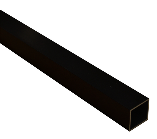 Metal Mate 25.4x25.4x1.2mm 0.6m Connect-It Aluminium Square Tube Black Anodised