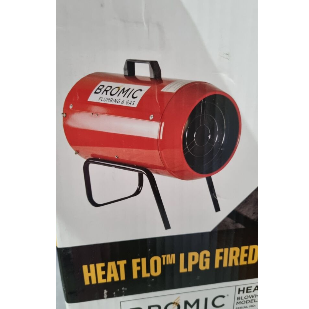 Bromic Blow Air Heater LPG Gas Fired Portable Lightweight Blow Fan w/ Regulator